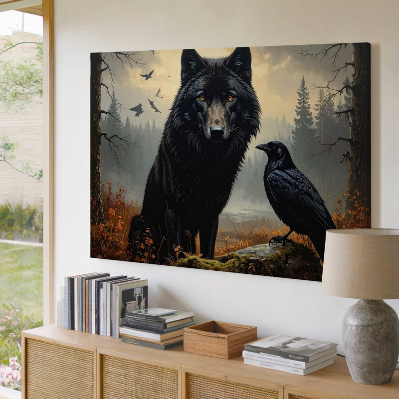 Art mural sur toile, Wild Wild Guardians, H 9 po x l 12 po