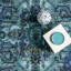 Tapis oriental bleu-1062465707