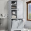 Armoire de rangement multifonctionnelle pour salle de bain avec tablettes réglables et paniers à linge?-538358338