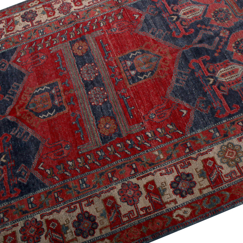 Burano Hand Knotted Wool Geometric Area Rug, Rectangle 10' x 14'
