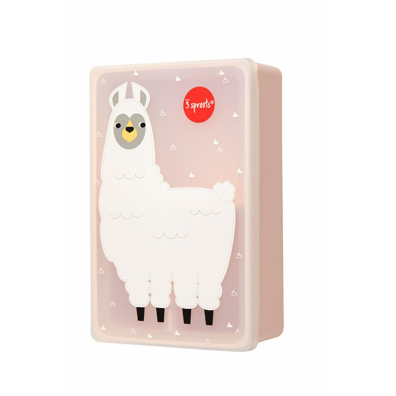 3 boîtes à bento en silicone pour enfants - contenant de nourriture - lama