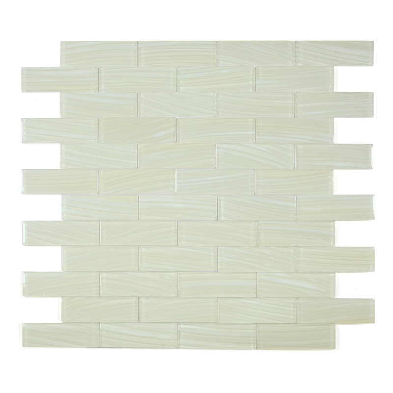 Carreau de mosaïque à joint en brique de verre 2 "x 6" Handicraft II