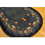 Antique 1920s Hand Knotted Pile Wool Oval Blue Chinese Art Deco Rug