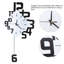 Horloge murale à pendule, horloge décorative lisse en MDF non toxique pour salon