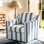 Chaise d'appoint pivotante rembourrée avec dossier et coussins de siège Bronnen