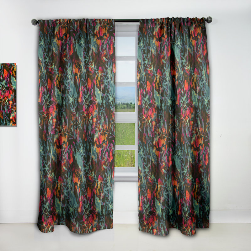 Rideau en lin / polyester, L 52 po x L 90 po