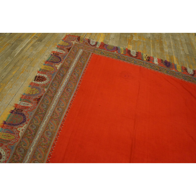 Tapis antique multicolore indien 1925