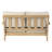 Arikka 55.5'' Wide Straight Eucalyptus Loveseat with Cushions