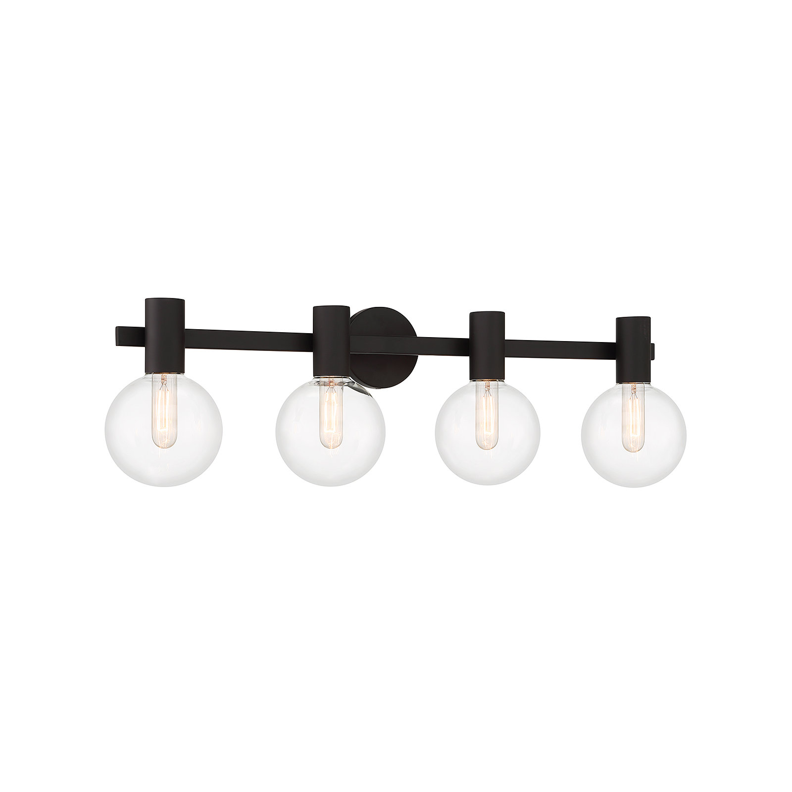 Ryenne 4 - Light Vanity Light, Matte Black, 10" H x 34" W x 34" D, 4 Lights