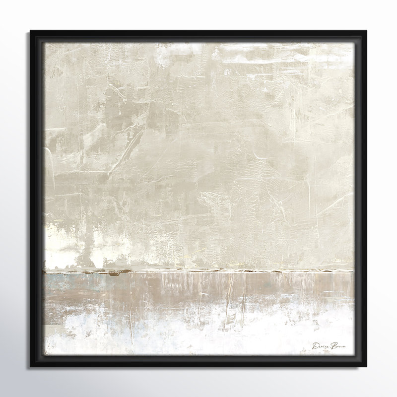 Delevan Better Days - Floater Frame Print on Canvas, 17.5" H x 17.5" W, Espresso