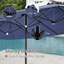 Ensemble de salle à manger rectangulaire pour 6 personnes avec parasol-527268877-527268883