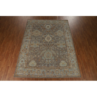 Vegetable Dye Oushak Turkish Area Rug 8x12