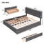 Storage Platform Bed With 1 Twin XL Trundle-121082673