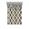 Gris anthracite / motif floral moutarde