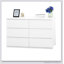 Commode moderne à 6 tiroirs, façades à panneau ondulé, armoire de rangement, commode polyvalente pour chambre à coucher, salon - solution de rangement élégante et spacieuse-1167589697