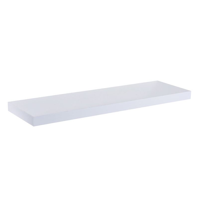 Balwinder Floating Shelf, 3.8cm H x 110cm W x 23.5cm D, White