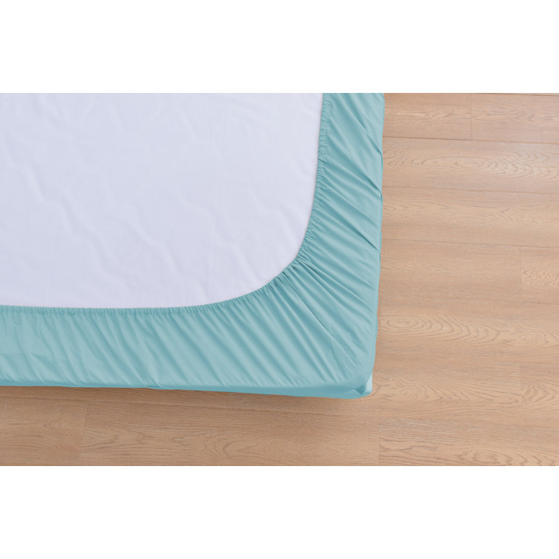 Ensemble de draps 1800 en rayonne de bambou, Très grand séparé, Aqua