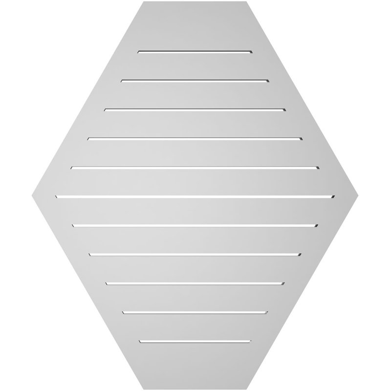 Évent horizontal fonctionnel à pignon en uréthane à surface horizontale Signature, H 38 po x l 32 po x P 1,5 po