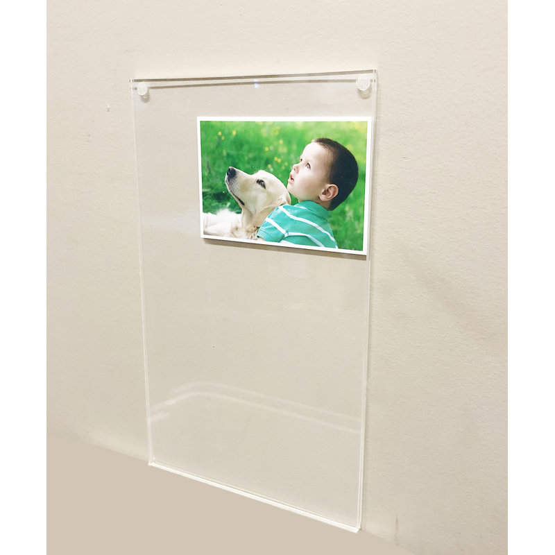 Clear Acrylic Wall Mounted Legal Size Literature Holder