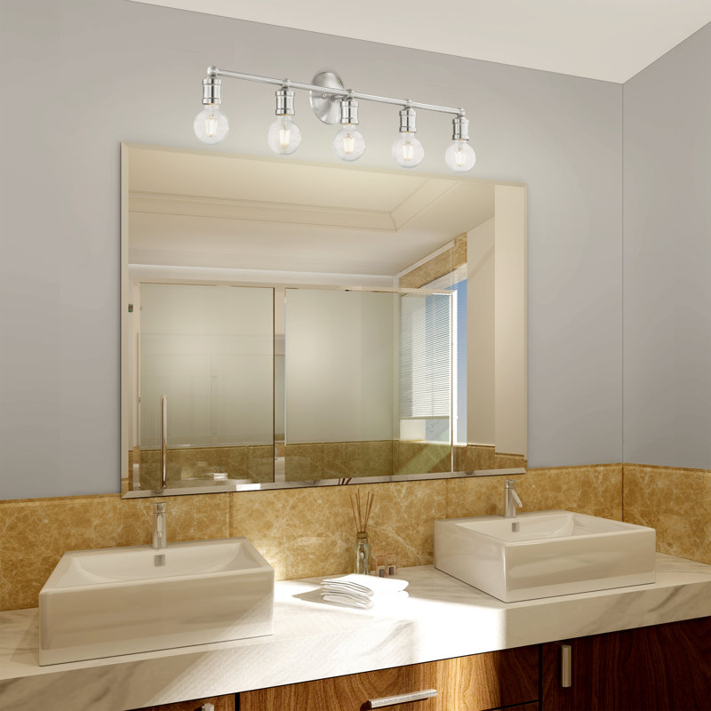 Dimonte 5 - Light Dimmable Vanity Light, Bushed Nickel