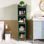 Armoire moderne en verre à quatre niveaux avec rangement à cinq niveaux-610124060