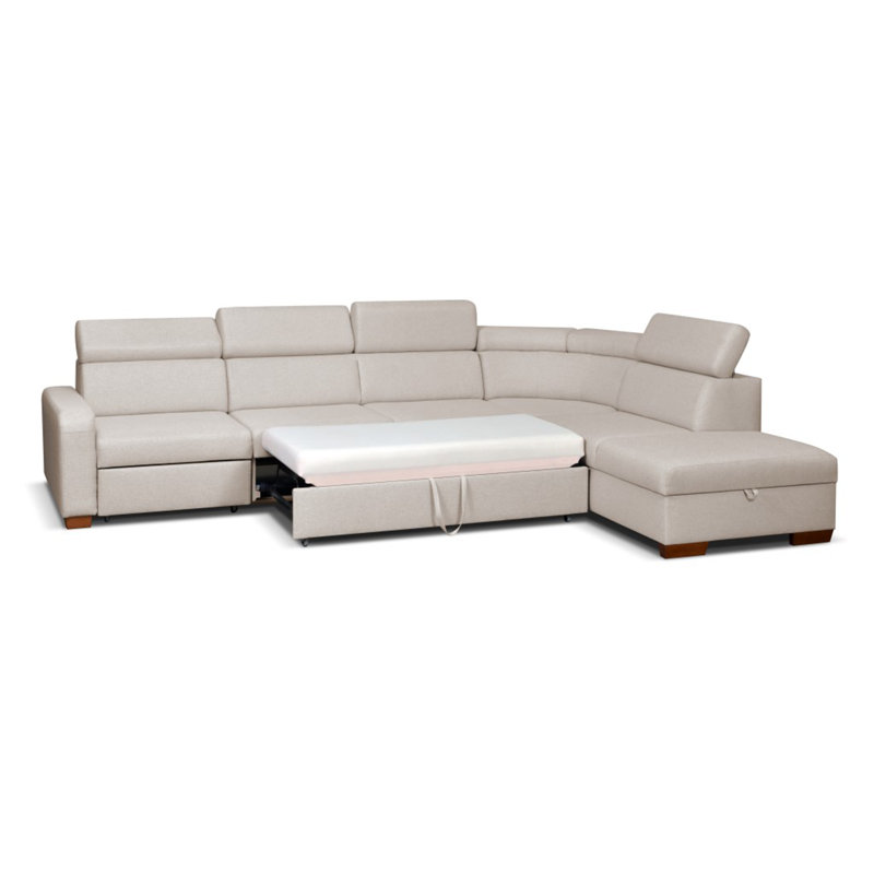 Abrar 6 Seater Sofa Bed, Right Hand Facing