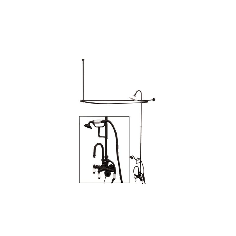 Vintage Volume Complete Shower System with Rough-in Valve, Oil Rubbed Bronze