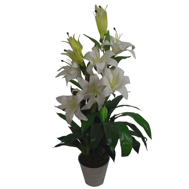 90cm Faux Tree in Pot Liner, White