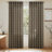 Linen Plaid Curtains Modern Window Panels Check Tartan Light Filtering Curtains for Living Room Bedroom, Rod Pocket Back Tab, 2 Panels-329966678-329966683