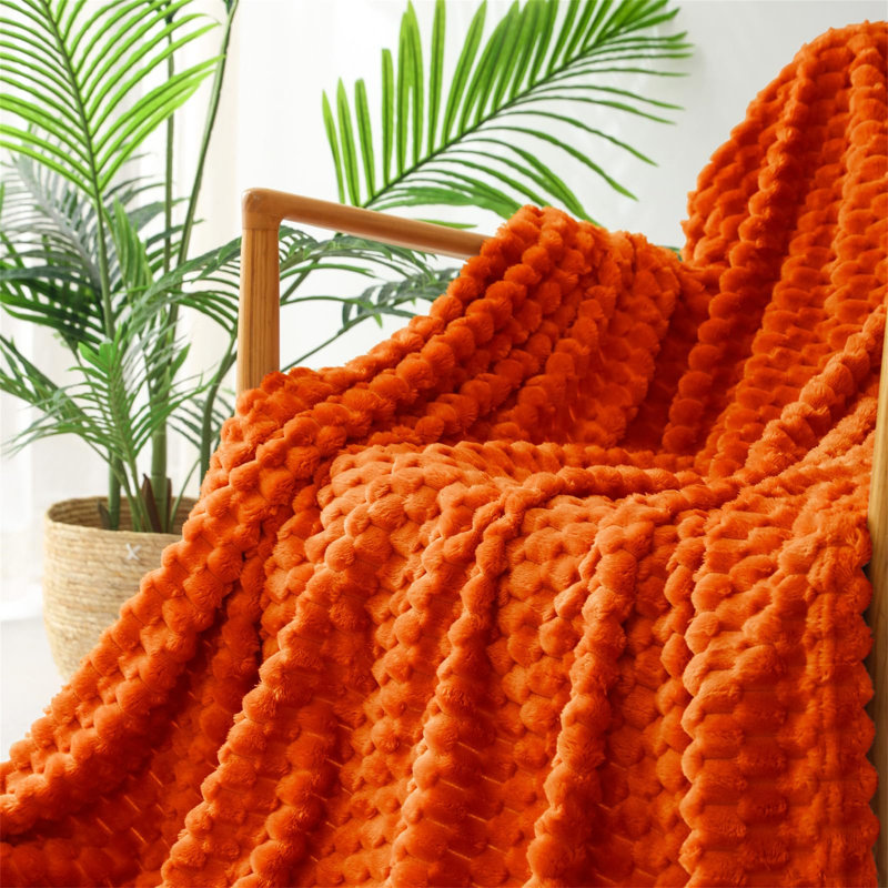 Radom Throw Blanket, Burnt Orange