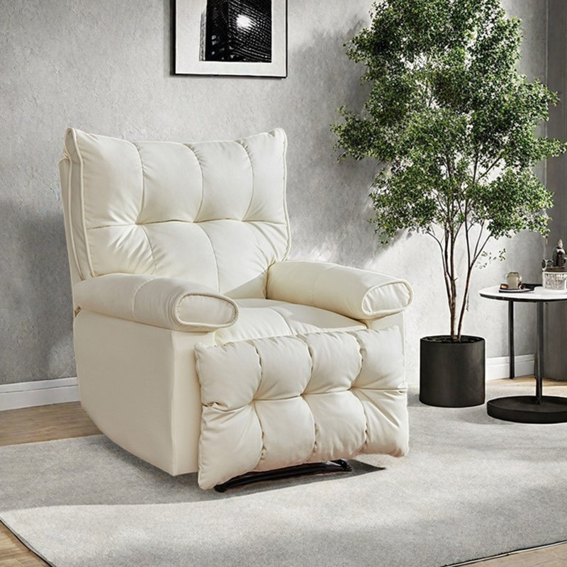 Elbeni, Rocker, Beige Faux Leather