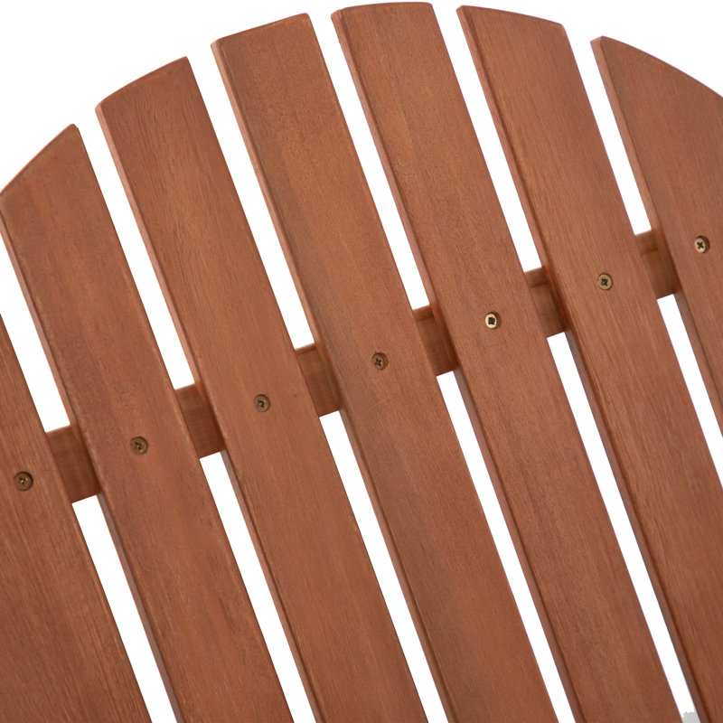 Eucalyptus Foldable Outdoor Adirondack Chair, Natural