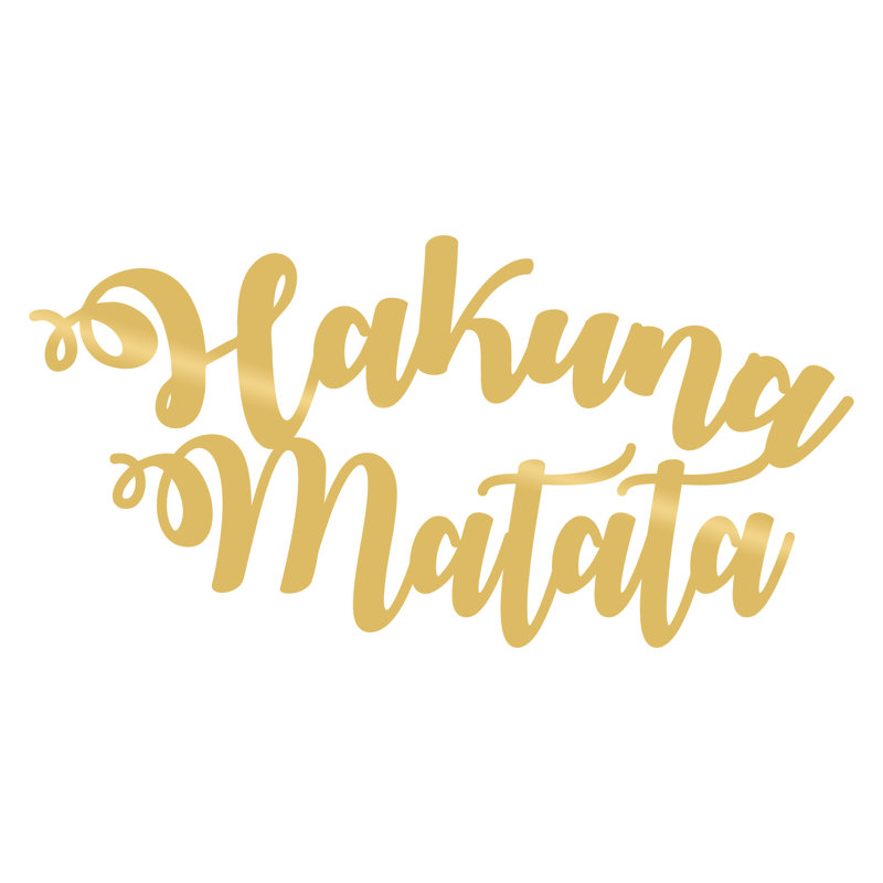 Wall Decor on Metal, Gold