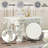 White Finish End Table