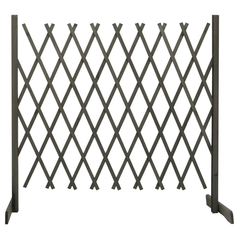 Broumov Wood Fence Panels, Grey, 100cm H x 180cm W