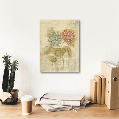 Toile épique «Bouquet d'hortensias roses» par Cheri Blum, 26 po x 34 po