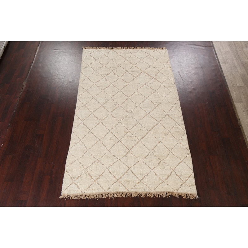 One-of-a-Kind 5'9" X 9'8" Wool Area Rug in Ivory