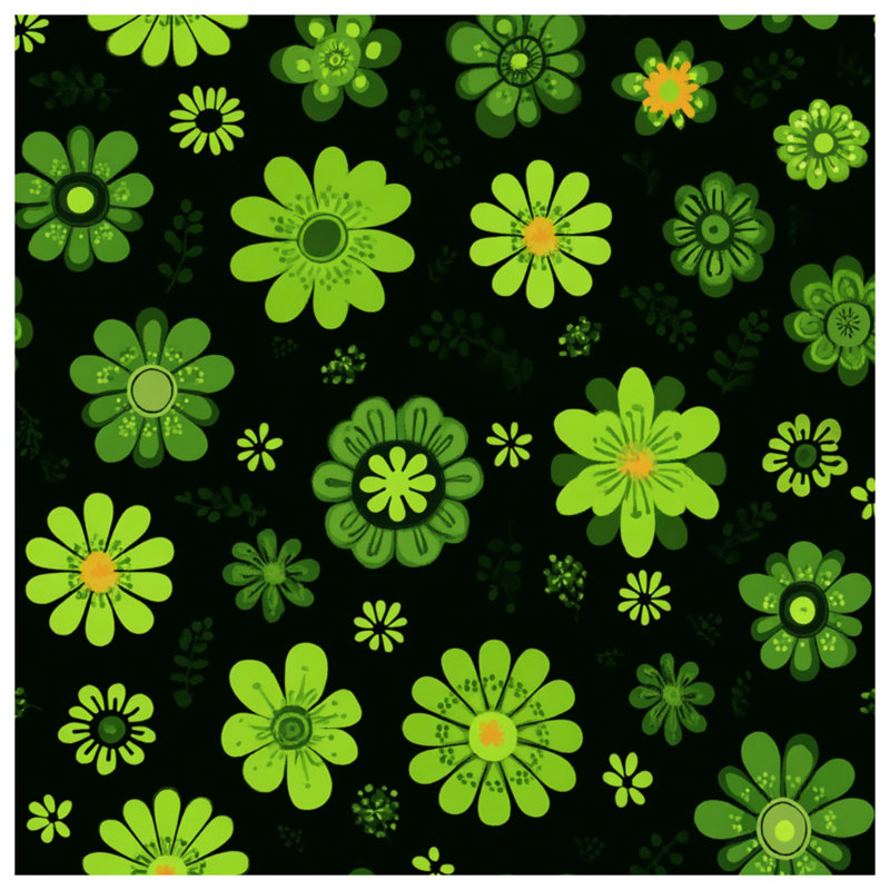 Tapisserie murale fleurs - décoration murale florale, H 50 po x l 60 po avec 4 œillets