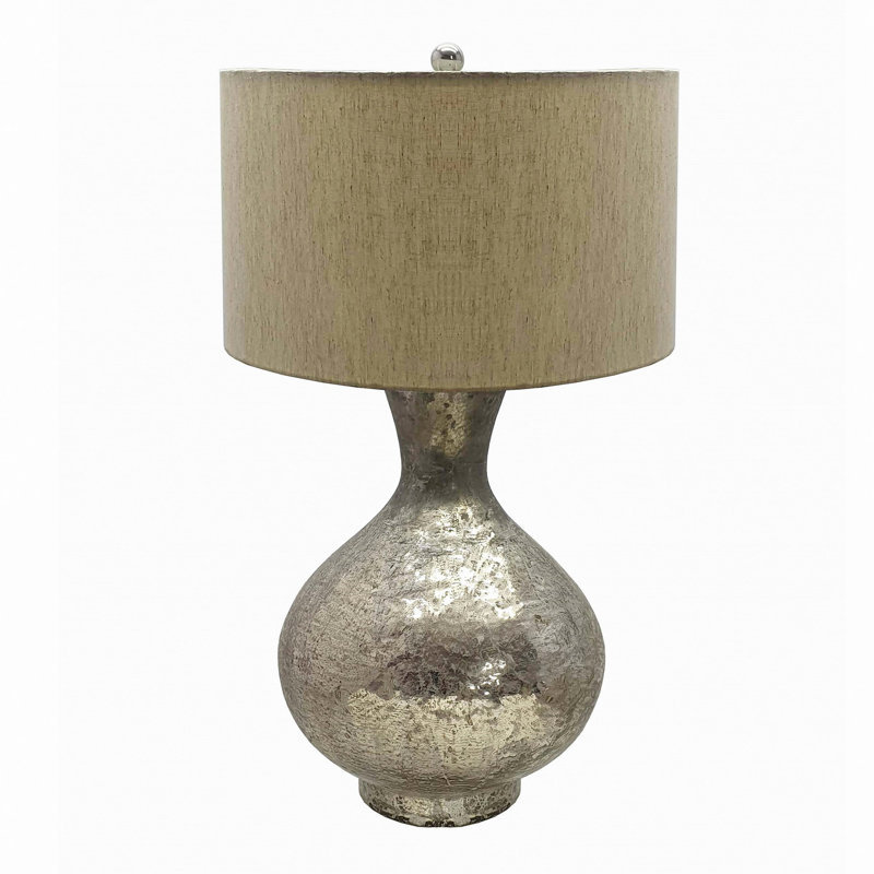 Forme du pied de la lampe de table en verre 23 po