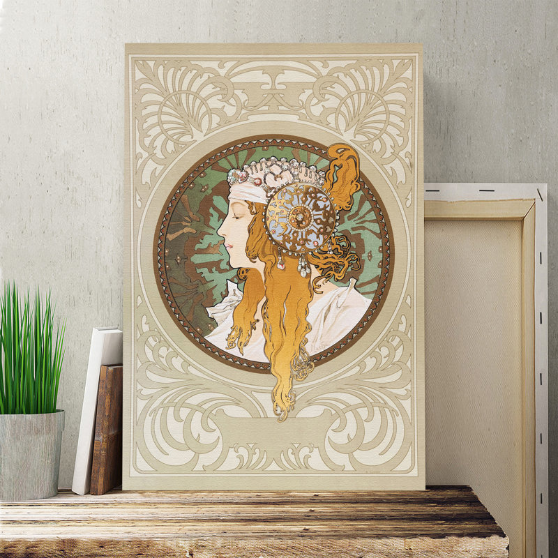 Byzantine by Alphonse Mucha - Wrapped Canvas, 76cm H x 50cm W