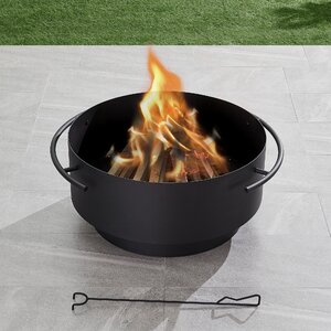 Aella Steel Wood Burning Fire Pit