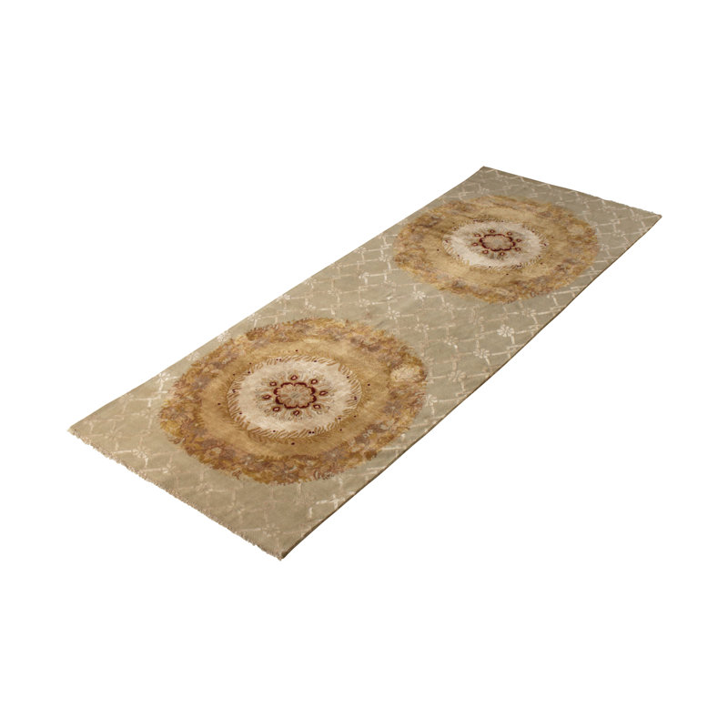 One-of-a-Kind 4'6" X 11'6" Hand Knotted Area Rug