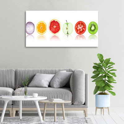 Fruits And Vegetables - Wrapped Canvas Print