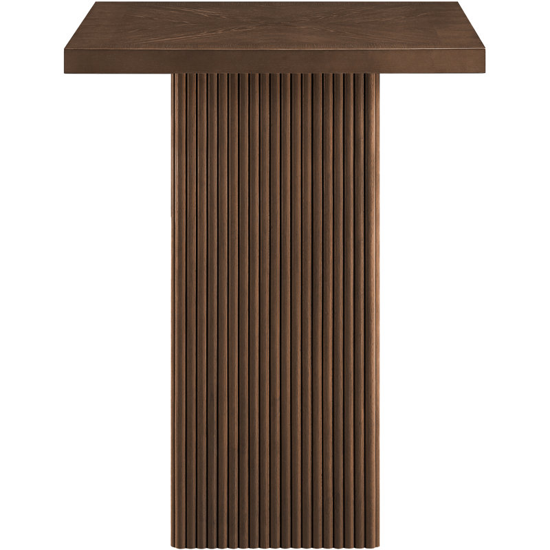 Table en chêne Belinda, Brun, 42"