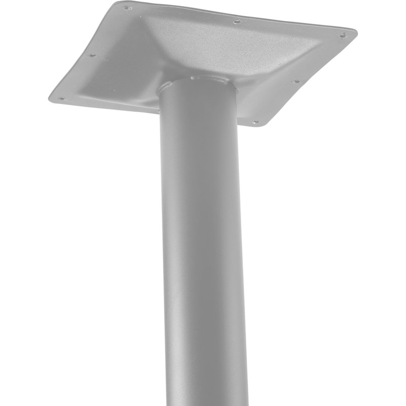 Table de salle de pause 36 po, H 30 po x L 36 po x l 36 po, gris, gris