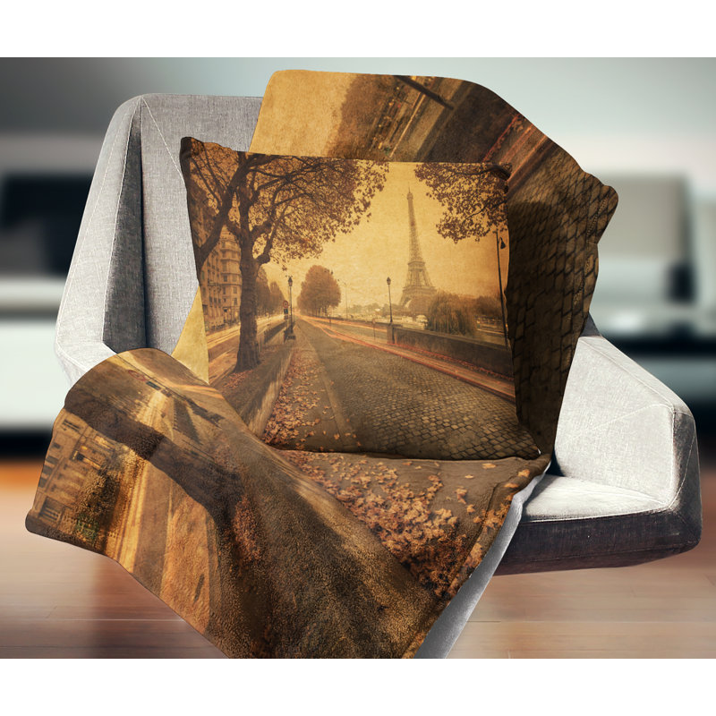 Coussin Paris, 16 po x 1 po, Coussin décoratif