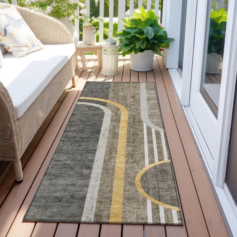 Tapis intérieur / extérieur Schaal, Tapis de couloir 2 pi 3 po x 7 pi 6 po