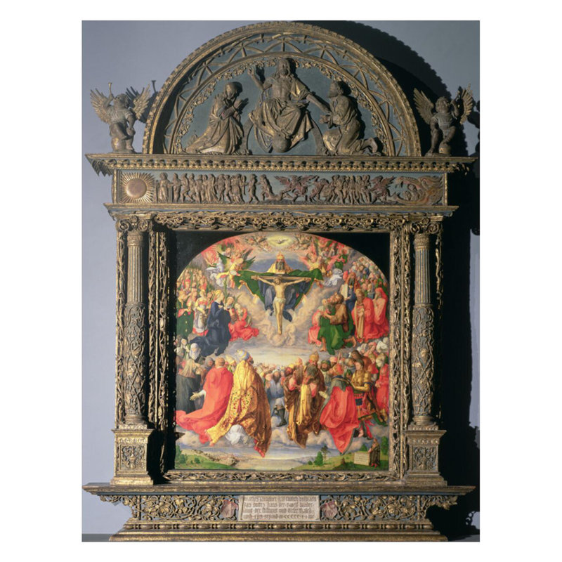 Le retable de la Landauer «All Saints Day» par Albrecht Dürer - Estampe numérique, H 28 po x l 22 po
