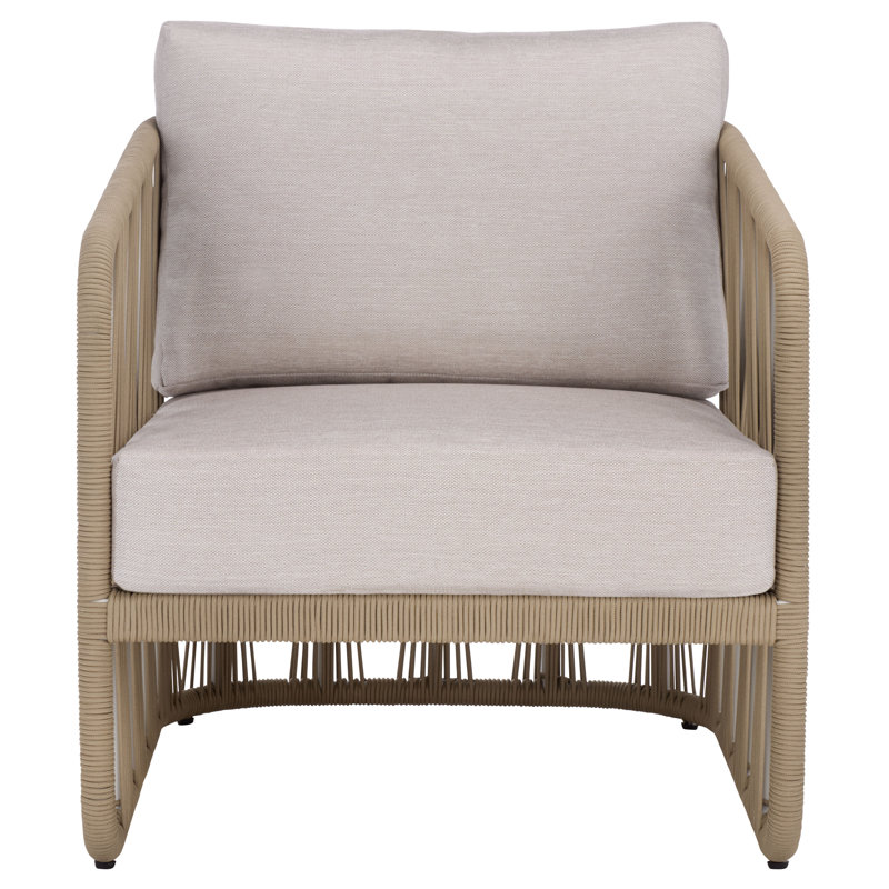 Franklyn Rope And Aluminum Patio Chair, Tan