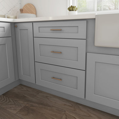 Ready to Assemble Solid Wood Shaker Drawer Base Kitchen Cabinet